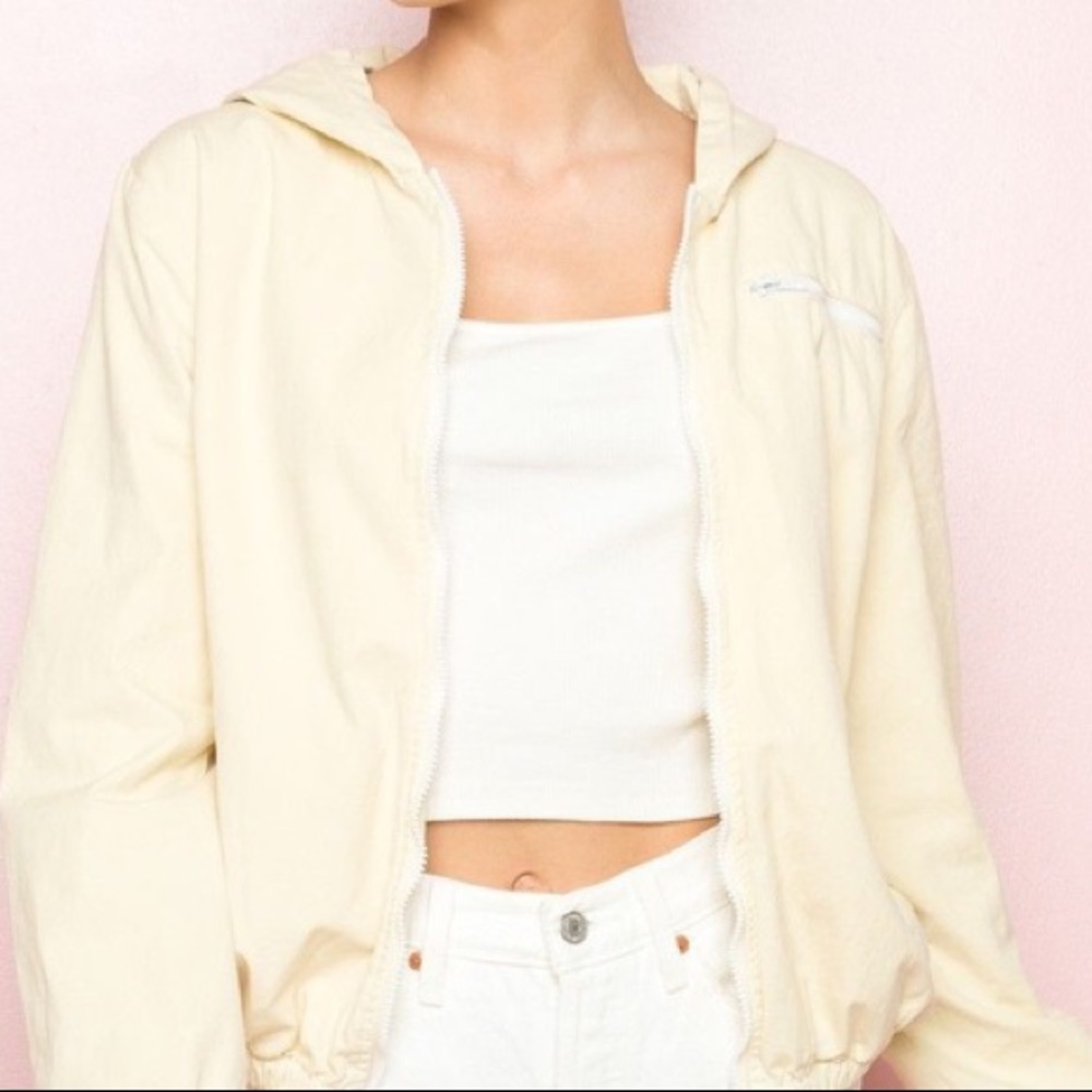BRANDY MELVILLE baby yellow krissy jacket